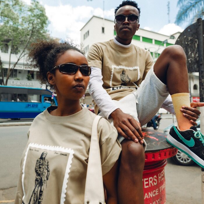 Beige Kimathi Stamp Tshirt